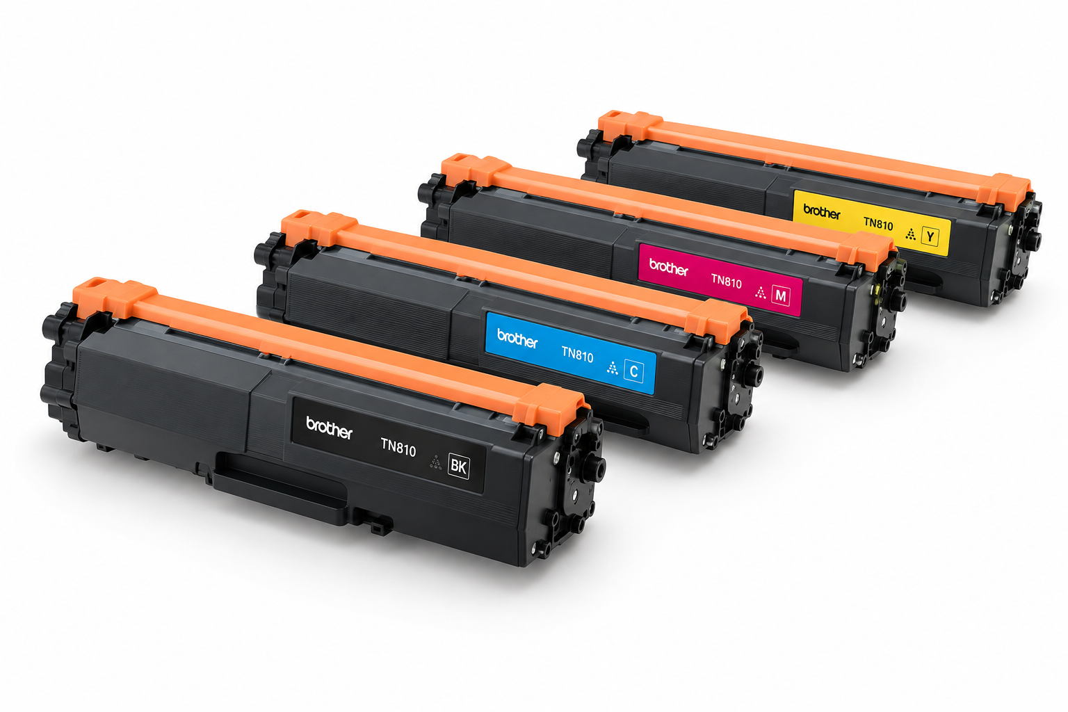 Brother TN810 black and colour toner cartridges