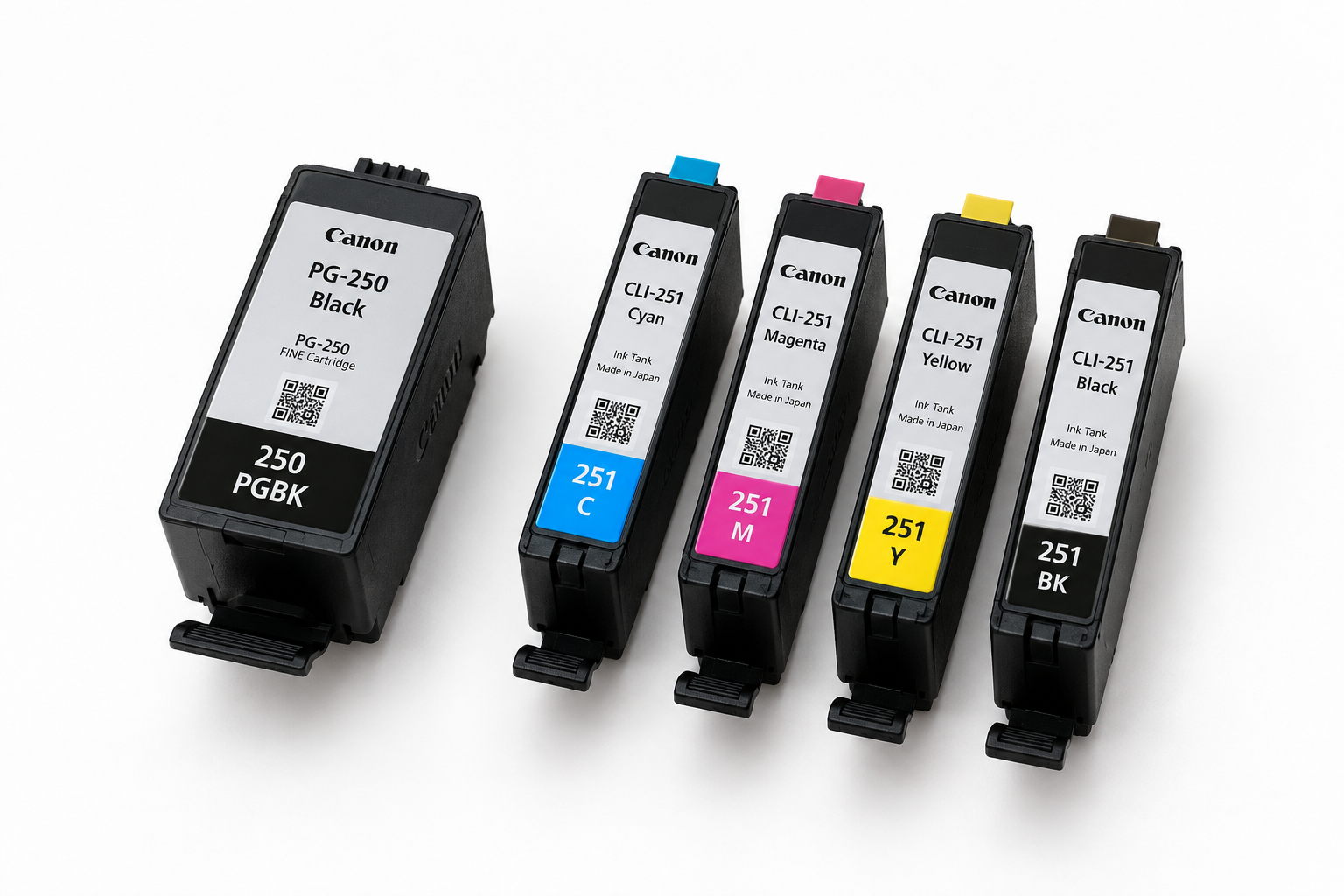 Canon PG-250 and CLI-251 ink cartridges for Canon PIXMA printers