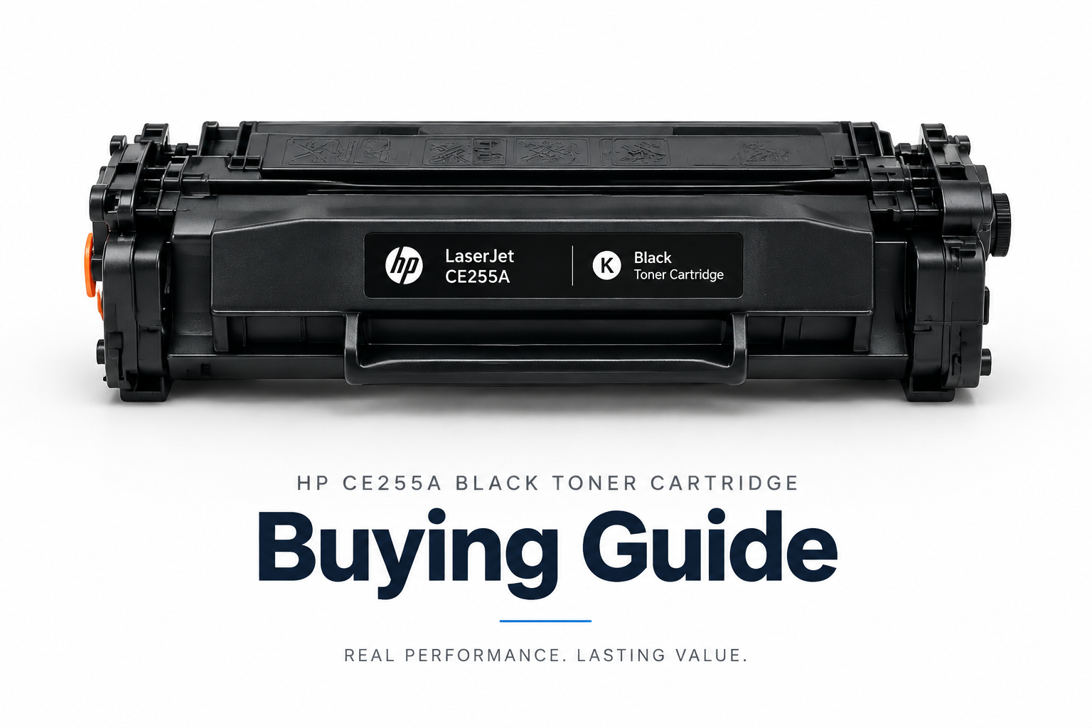 HP CE255A black toner cartridge for compatible HP LaserJet printers
