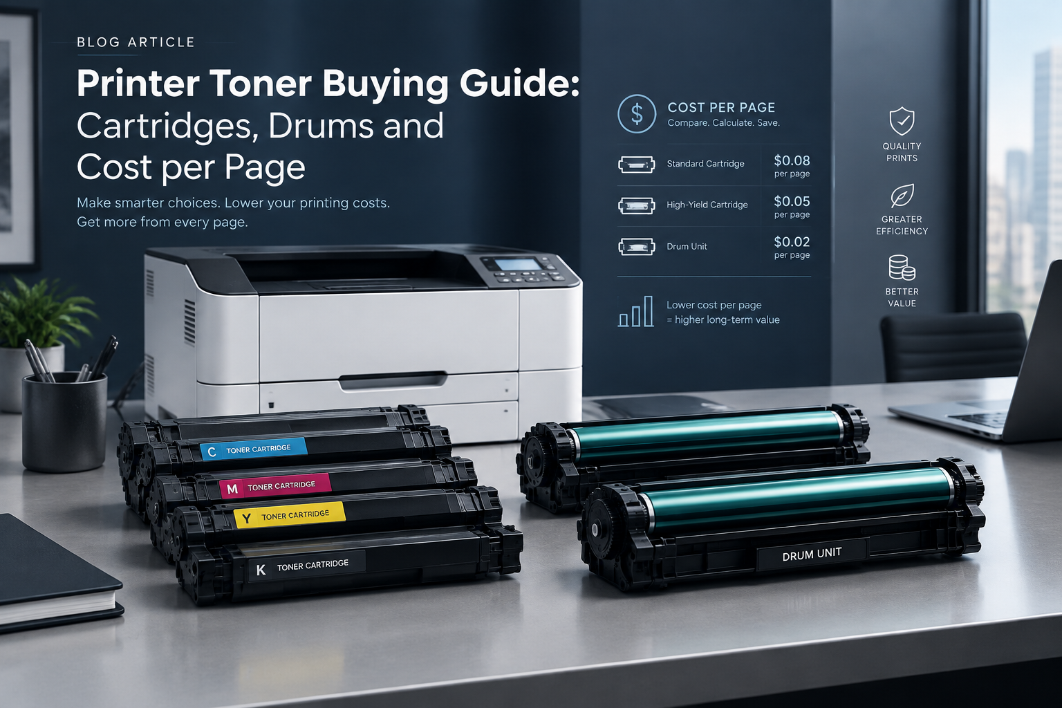 Printer Toner Buying Guide: Cartridges, Drums and Cost per Page