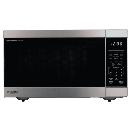 SHARP SMC1664KSC Carousel? Countertop Microwave Oven with Inverter Technology 1.6 cu. ft. 1100W Stainless Steel – Microwaves | SHARP Canada
