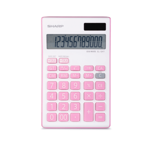 SHARP EL124TPK Twin Power 12-digit Display – Calculators | SHARP Canada