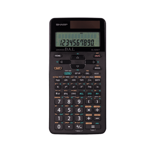 SHARP EL520XTBK 420 Functions 12-Digit Scientific Calculator – Calculators | SHARP Canada