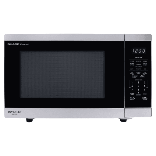 SHARP SMC1464KSC Carousel? Countertop Microwave Oven with Inverter Technology 1.4 cu. ft. 1100W Stainless Steel – Microwaves | SHARP Canada