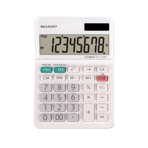 Sharp EL310W 8-digit Mini-desktop Calculator – Calculators | SHARP Canada