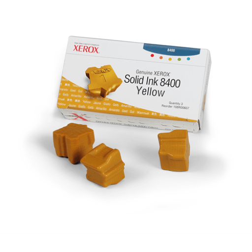 108R00607 Genuine Xerox Solid Ink 8400 Yellow (three Sticks) – Solid Ink | Xerox