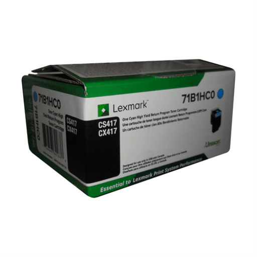 Lexmark 71B1HC0 Toner Cartridge Cyan High Compatible with Lexmark CS/CX417, CX517 (Colour: Cyan) – Non Moving | Lexmark