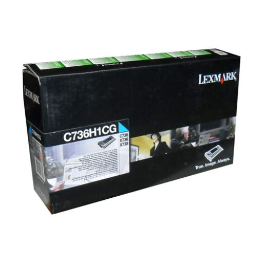 Lexmark C/X736,X738 Cyan Return Program 10K Toner Cartridge – Non Moving | Lexmark