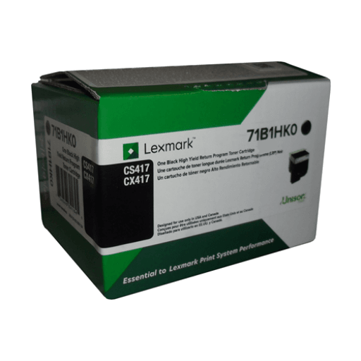Lexmark CS/CX417, 517 Black Standard Toner Cartridge Compatible with: Lexmark CS/CX Series (Colour: Black) – Non Moving | Lexmark
