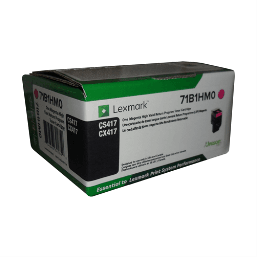 Lexmark 71B1HM0 Toner Cartridge Standard Compatible With Lexmark CS417, CX417, CS517, CX517 (Colour: Magenta) – Non Moving | Lexmark