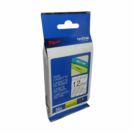 Brother Genuine TZe131 Black on Clear Laminated Tape for P-touch Label Makers, 12 mm wide x 8 m long – PTouch | Brother