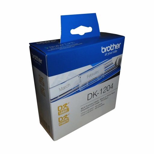Brother DK-1204 Multi-Purpose Paper Labels (400 Labels) - 0.66" x 2.1" (17 mm x 54.3 mm) – PTouch | Brother