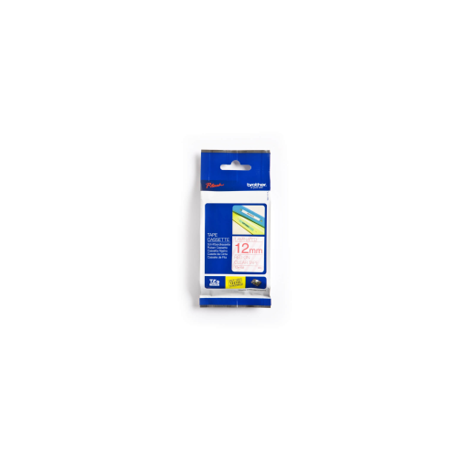 Brother TZE132 Red on Clear 12 mm Tape for P-touch, 8 m – PTouch | Brother