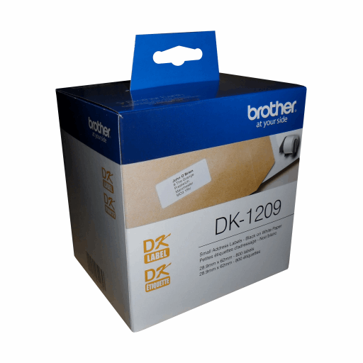 Brother DK-1209 Small Address Paper Labels (800 Labels) - 1.1" x 2.4" (28.9 mm x 62 mm) – PTouch | Brother