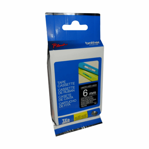 Brother Genuine TZe315 White on Black Laminated Tape for P-touch Label Makers, 6 mm wide x 8 m long – PTouch | Brother