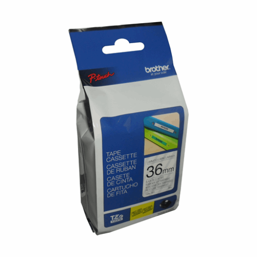 Brother Genuine TZe161 Black on Clear Laminated Tape for P-touch Label Makers, 36 mm wide x 8 m long – PTouch | Brother