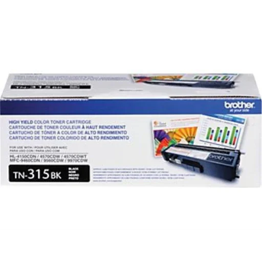 Brother TN315BK Black Toner Cartridge, High Yield – Laser | Brother