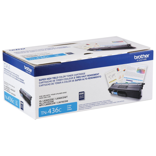 Brother TN436C Cyan Toner Cartridge, Super High Yield – Laser | Brother