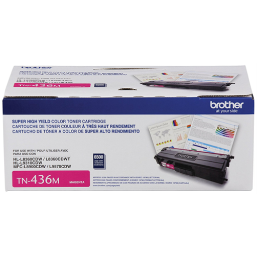 Brother TN436M Magenta Toner Cartridge, Super High Yield – Laser | Brother