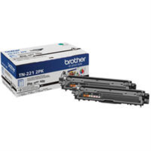 Brother Genuine TN221 2PK Standard-Yield Black Toner Cartridge Multipack – Laser | Brother