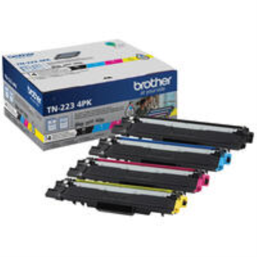 Brother Genuine TN223 4PK Standard-Yield Toner Cartridge Multipack – Laser | Brother