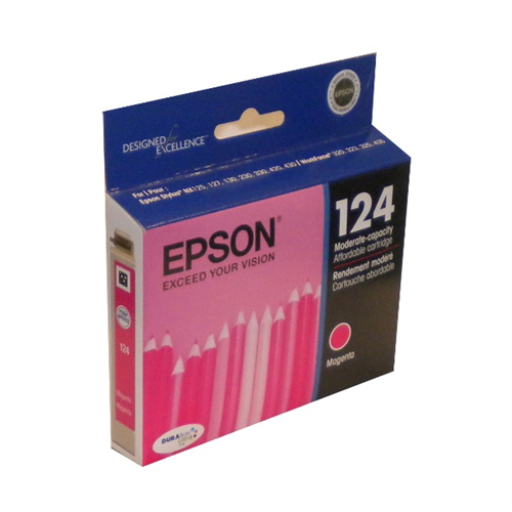 T124320S Epson 124 Magenta Original Ink Cartridge – Inkjets | Epson
