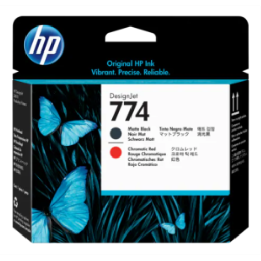 HP 774 Mte Bk/Chrmtc Red Printhead – UK Inkjets | HP Canada