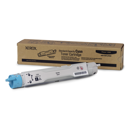 106R01214 Cyan Standard Capacity Toner Cartridge, Phaser 6360 – Laser | Xerox