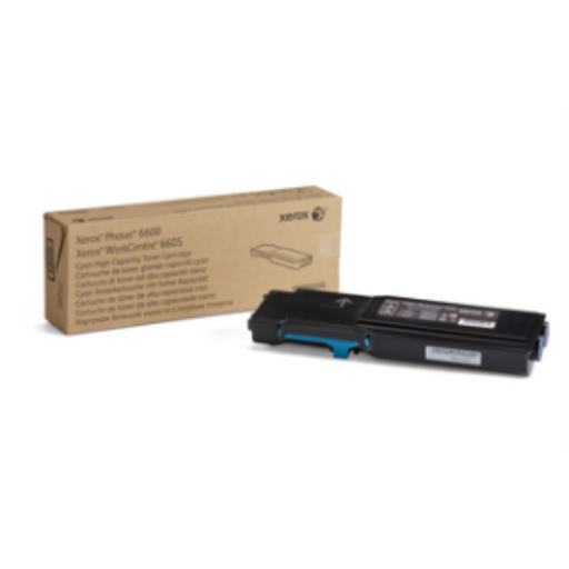 106R02225 Phaser 6600/WorkCentre 6605, High Capacity Cyan Toner Cartridge – Laser | Xerox