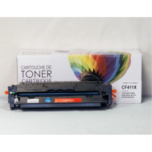 CTCF411X COMPATIBLE HP #410X HY CYAN TONER FOR M452DN/M452N – – Toners – Balloon Brand