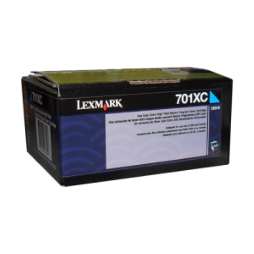 Lexmark CS/CX510 Cyan Return Programme 4K Toner Cartridge Part no.: 70C1XC0 – Toners | Lexmark