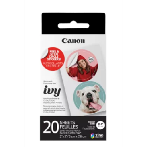 Canon ZINK Pre Cut Circle Sticker Pack – Compact Printers, Paper & Accessories | Canon