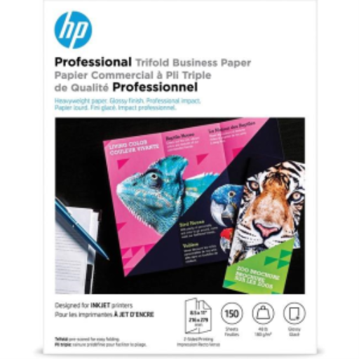 4WN12A HP INK JET GLOSSY PAPER 8.5 X11 150 SHEETS 180G – Papers | HP Canada