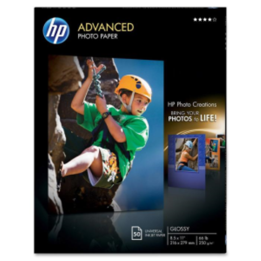 Q7853A HP ADV GLOS PHOTO 8x11 50/PK – Papers | HP Canada