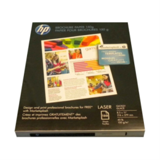 Q6611A HP GLOSSY COLOR LASER BROCHURE PAPER 150 SHEETS HEAVY – Papers | HP Canada