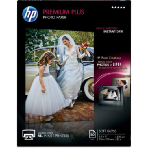 Cr667a Hp Premium Plus Photo Paper Soft Gloss 8.5x11 50 S by HP Inc. – Papers | HP Canada