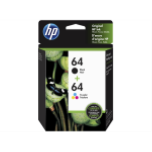 HP 64 Tri-color/Black Ink Crtg Cmbo 2-Pk – Inkjets Non Moving | HP Canada
