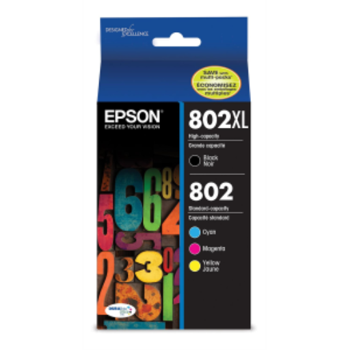 T802XL-BCS Epson 802XL HC Black and Color Original Ink Cartridge – Inkjets | Epson