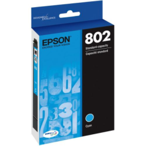 T802220S Epson 802 Cyan Original Ink Cartridge – Inkjets | Epson