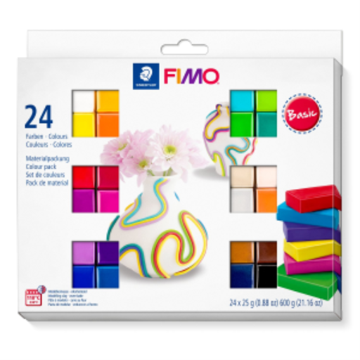 Set Modelling Clay Fimo Soft Basic Colors 24 Color Pack – FIMO Modeling Clay & Accessories | STAEDTLER