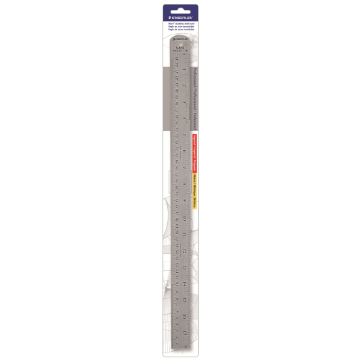 96353-18BK04 STAEDTLER-Mars Limited STEEL RULER CORK BACK.18 – Drafting Products | STAEDTLER