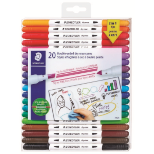 Double-ended dry erasae pens 20pc – General | STAEDTLER