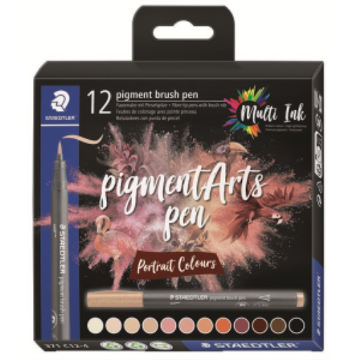 Pigment Brush Pen Portraitcol 12Pcs – General | STAEDTLER
