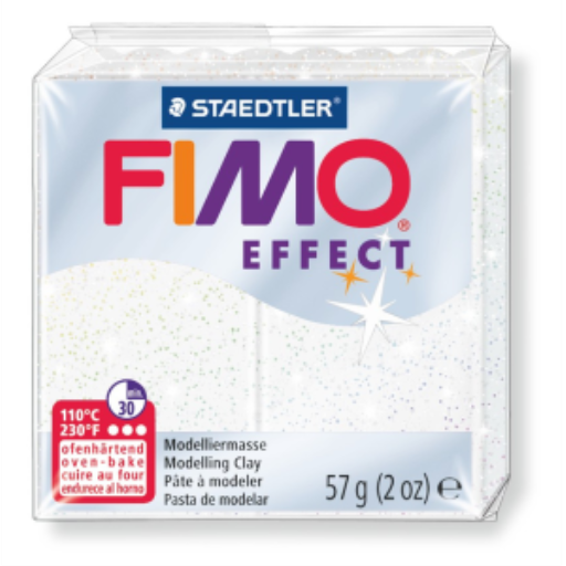 Modelling Clay Fimo Effect White Glitter 57g (2 oz) – FIMO Modeling Clay & Accessories | STAEDTLER
