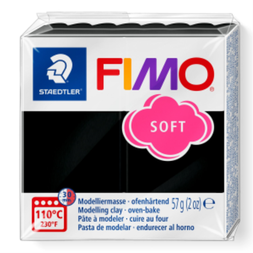 Modelling Clay Fimo Soft Black 57g (2 oz) – FIMO Modeling Clay & Accessories | STAEDTLER