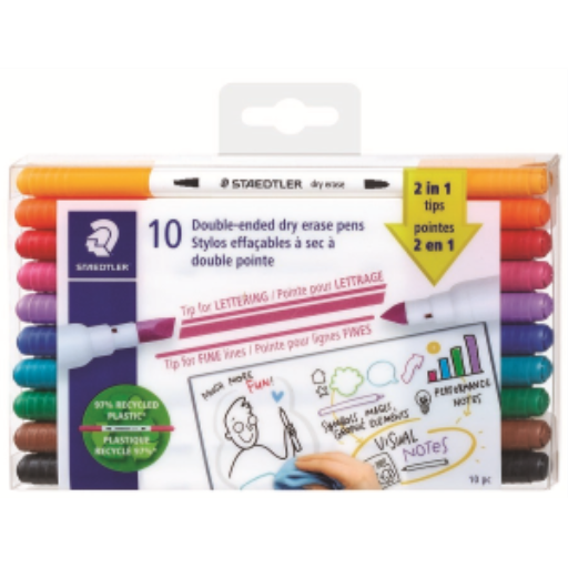 Double-ended dry erase pens 10pc – General | STAEDTLER