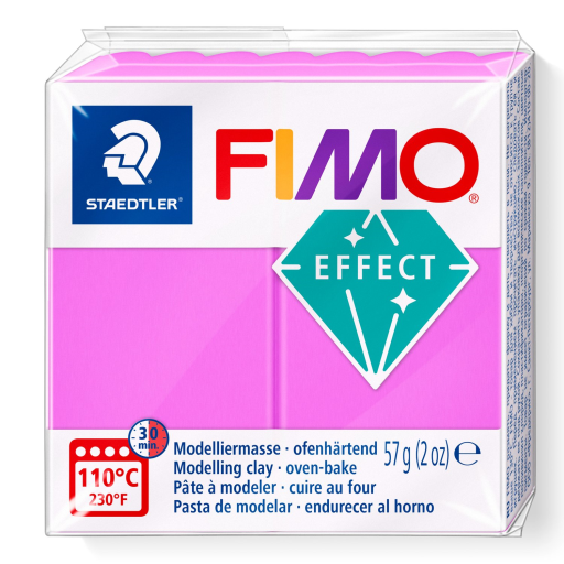 Modelling Clay Fimo Effect Neon Purple 57g (2 oz) – FIMO Modeling Clay & Accessories | STAEDTLER