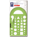 977-102-02 STAEDTLER-Mars Limited TEMPLATE MULTI CARD – Drafting Products | STAEDTLER