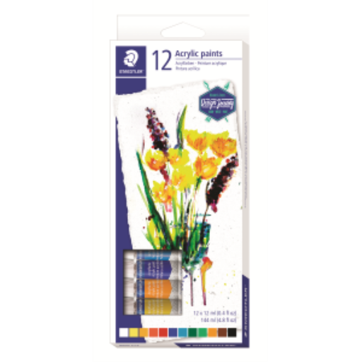 8500-C12-02 STAEDTLER-Mars Limited ACRYLIC PAINT 12ml TUBES – Products for Artists | STAEDTLER