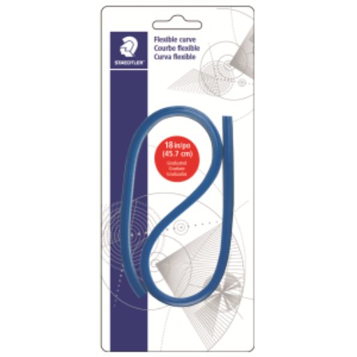 97160-18BK03 STAEDTLER-Mars Limited CURVE FLEXIBLE 18" 450mm – Drafting Products | STAEDTLER